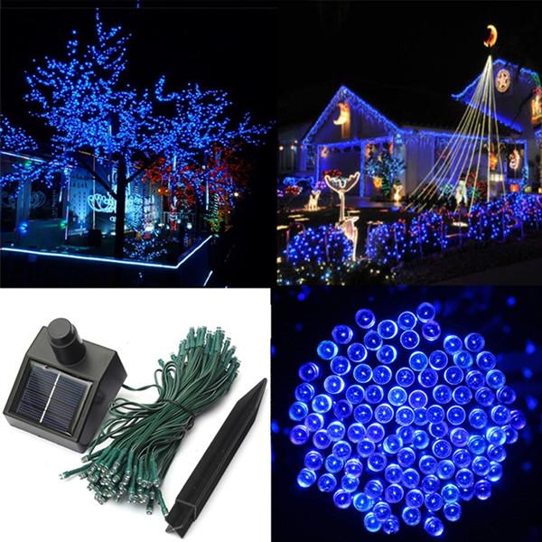 17-Meter String of 100 LED Solar-Powered Fairy Lights